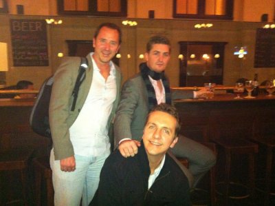 Ken, Peter and I at the Belgian Bier Cafe