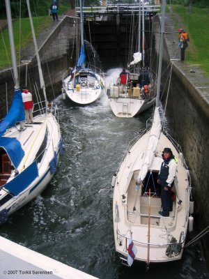 Giocoso in the Gota Kanal.