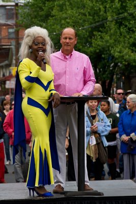 Victoria Lace and New Hope Mayor Keller