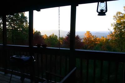 Sunrise from the porch