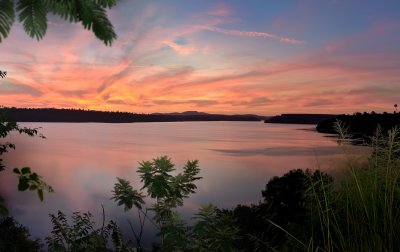 Sunset at Lagoa Nova