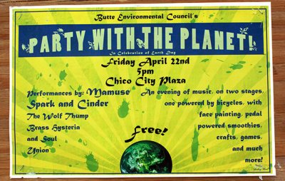 Party with the Planet at Chico City Plaza on Earth Day