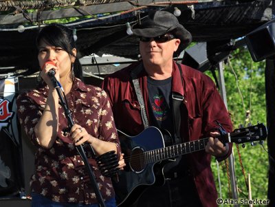The Blue Merles' Keith Kendall with Gina Tropea