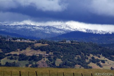 Back home, snow in the foothills on May 15!