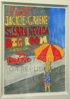 Jackie's original art, created specifically for the Chico shows (Photographed with permission)