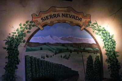 Recently completed mural next to the Big Room stage