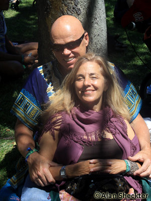 A couple at the Goddess Grove
