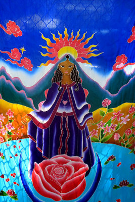 Colorful textile, Goddess Grove