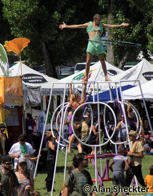 Fabulous balancing act, fabulous outfit