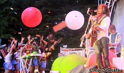 The Flaming Lips' Wayne Coyne and supporting dancers