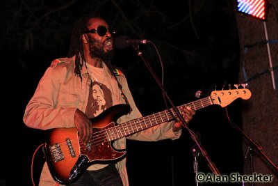 Prezident Brown's bassist Devon Bradshaw