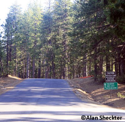 Skyway, now paved three miles past Inskip