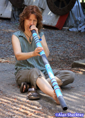 Terry at the Digeridoo workshop