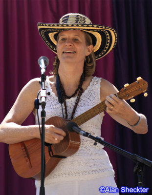 Los Llaneros' Karin Stein on the Pine Tree Stage