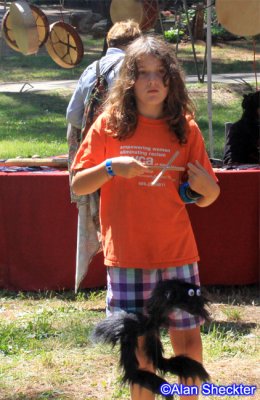 Ailish plays with a Party Animal