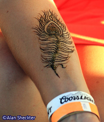 Henna on the arm