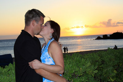 Don and Rebecca from Arizona at Kaanapali Sunset Luau, Sheckter photo