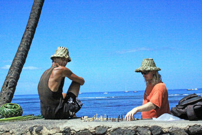Locals play chess at Lahaina