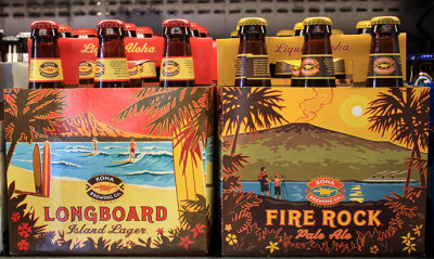 Kona Brewing Co's. Longboard beer in the store
