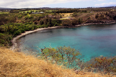 Hilltop view of Honolua Bay