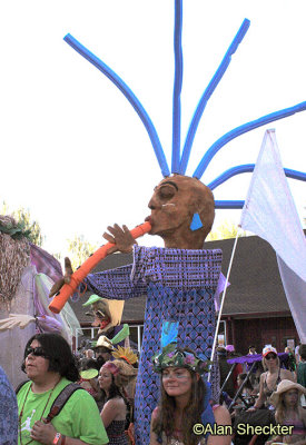 Festival parade, featuring a Third Planet Ceremonial puppet 
