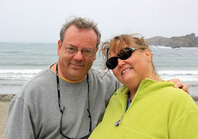 Alan and Donna, Caspar Beach  