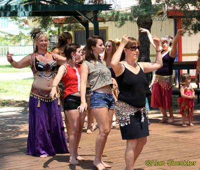 Belly dancing with Marija