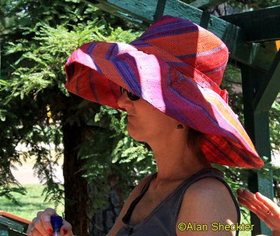Celeste and her hat
