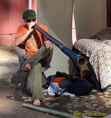A man and his didgeridoo