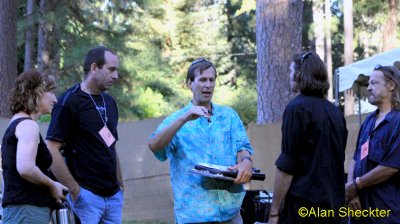 Stage manager Tom works with his crew