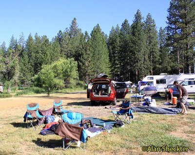 WorldFest campground scene scene by Lott Lake