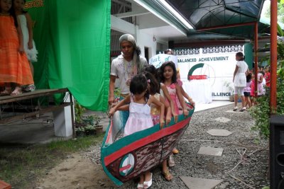 the first graders on board the boat of excellence.JPG