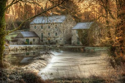 A Frosty Morning By The Old Mill