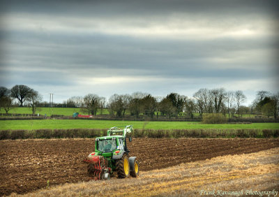 Ploughing His Fields