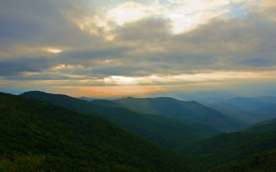 Sunset at Craggy Gardens Visitor Center