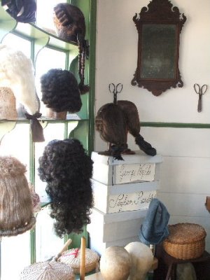 In the wig makers shop
