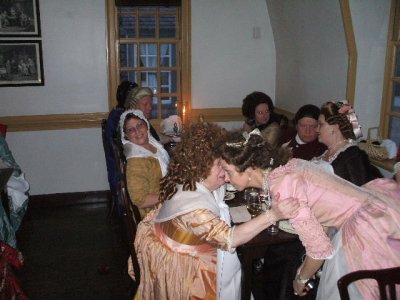 Our 18th C dinner @ King's Arms -Karen, Bonnie & Barbee