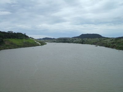 Panama Canal -coming out from the lock
