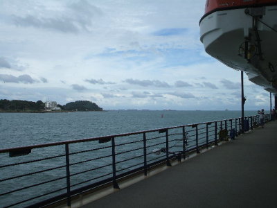 Panama Canal -entering the Pacific Ocean