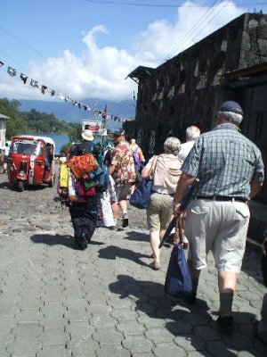 Puerto Quetzal, Guatamala-walking down to Lake Atitlan