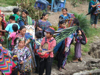 Puerto Quetzal, Guatamala-heading back to the boats thru the gauntlet of vendors again