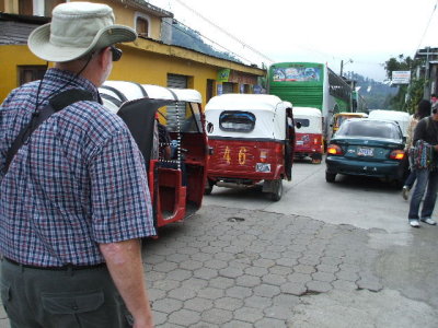 Puerto Quetzal, Guatamala-little taxis called tak taks
