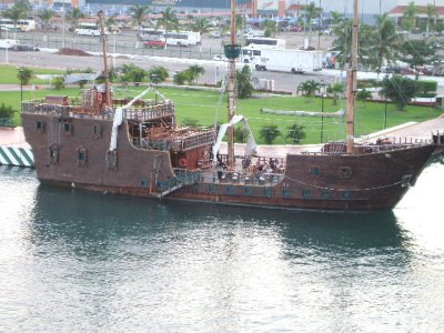Puerta Vallarta, Mex- pirate ship for tours