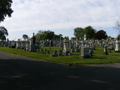View in cemetery