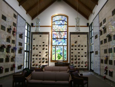 In the mausoleum
