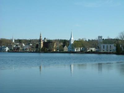 The famous churches at Mahone Bay