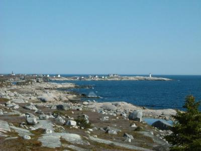 And looking at the lighthouse at Peggy's Cove from the other direction