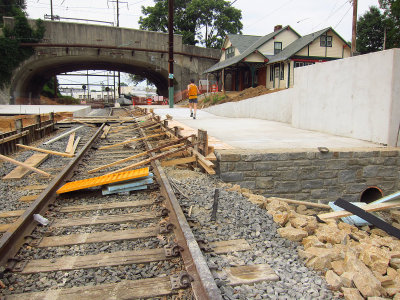 track & platform from ramp end