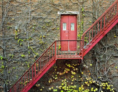 Stairway to Artist's Studio, Montclair, NJ