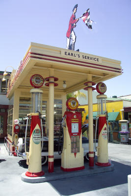 Replica of an Old Gas Station